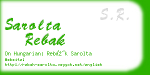 sarolta rebak business card